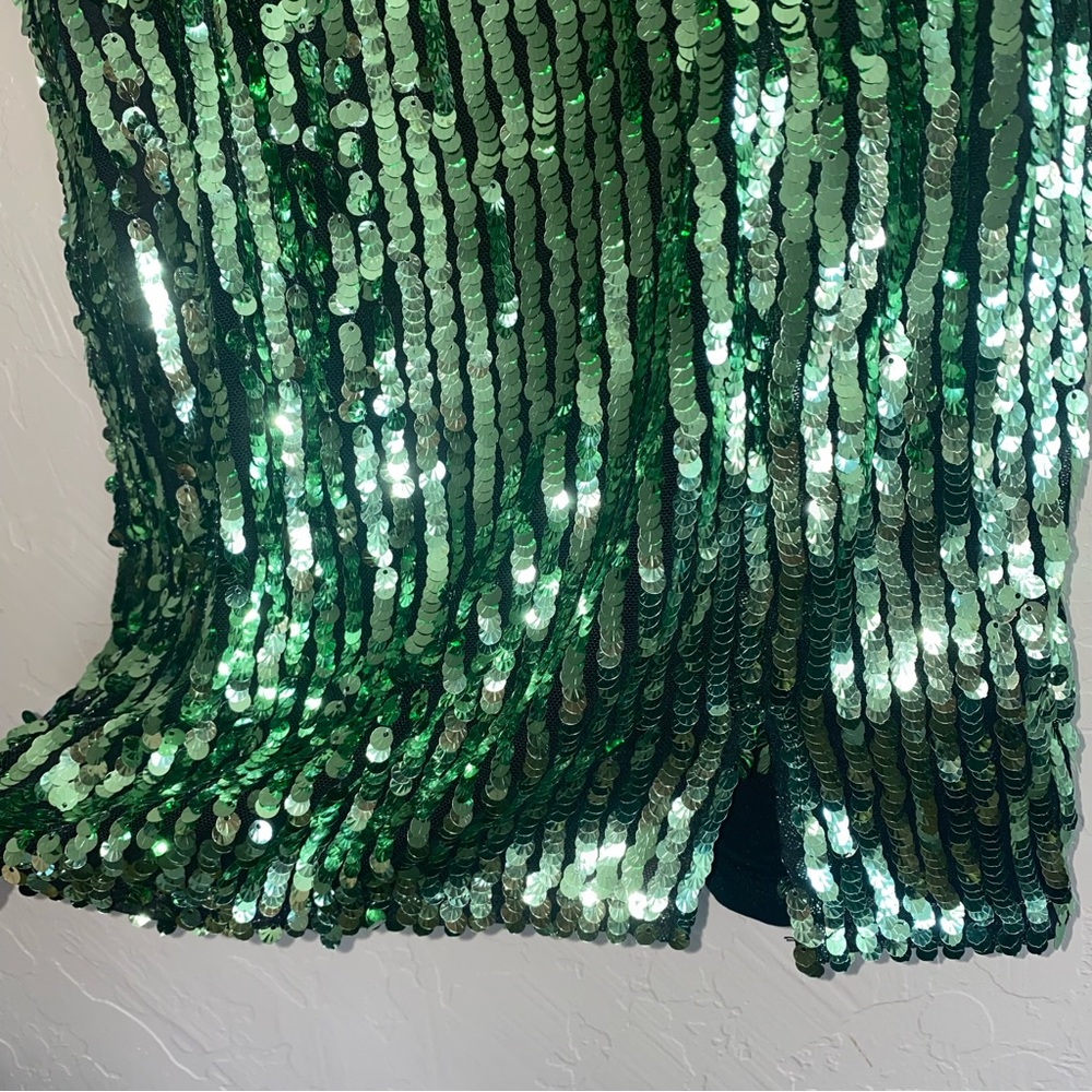 Lulus NWT Hit The Dance Floor Body Con Sequin Sleeveless Mini Dress πππ - Picture 13 of 17